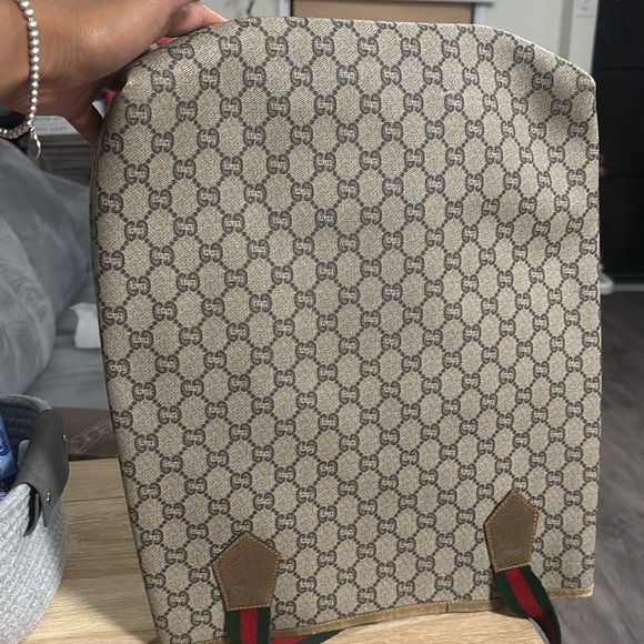 Gucci Cream and Green Tote Bag with Iconic Design - Picture 4 of 10